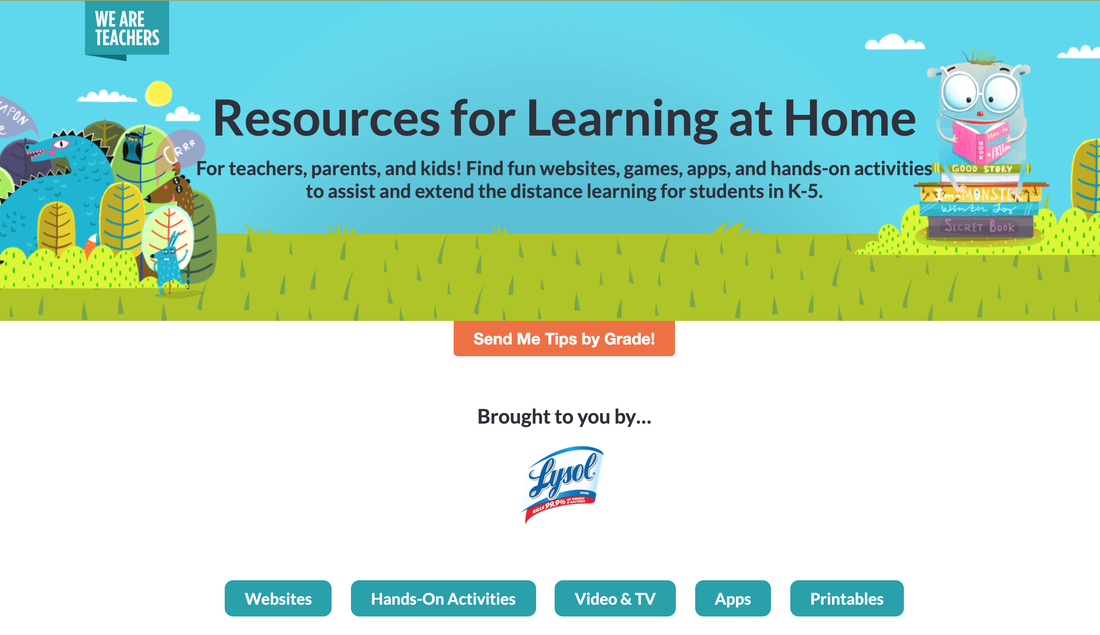 We Are Teachers Resources for Learning at Home