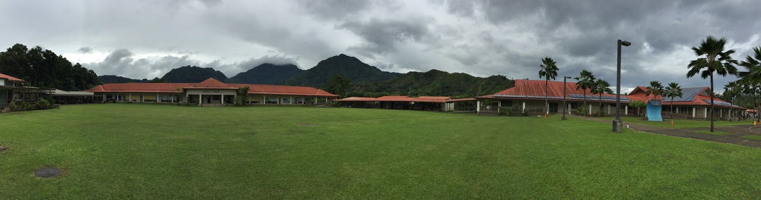 Hanalei School Panoramic Picture